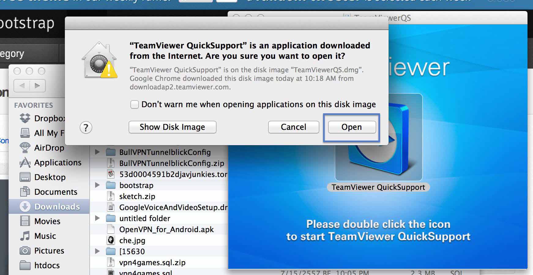 what is the default password for teamviewer host mac
